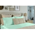 thumbnail image 2 of Comfy Bamboo World 9900 Series 100gsm Embroidered Bedsheets Sheet Set, Full Size, Light Green, 2 of 5