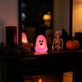 thumbnail image 6 of Ghost Figurine Mini Glow in The Dark Resin Halloween Ornament for Shelf Desk Mantel Party Decor, 6 of 6