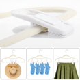 thumbnail image 4 of Tinfol Clips para Perchas de Terciopelo Blanco 24 Piezas Clips para Perchas para Pantalones Clips para Ropa con Dedos flocados Antideslizantes Perfectos para perchas de Terciopelo Fino, 4 of 5