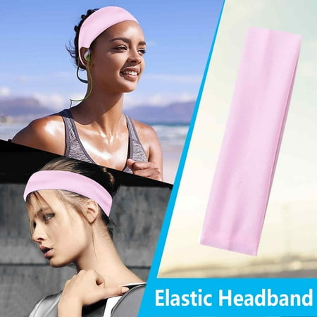 

12 Colors Women s Yoga Cotton Elastic Headband Sports Headband