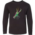 thumbnail image 3 of Inktastic Mardi Gras Crayfish Artsy Long Sleeve Youth T-Shirt, 3 of 5