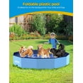 VISTOP Foldable Dog Pool, Hard Plastic Shell Portable Swimming Pool for Dogs Cats and Kids Pet