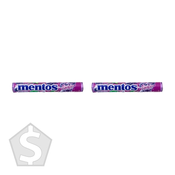 Mentos Grape Rolls, 20 × 37.4 g - Pack of 2