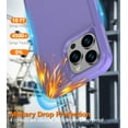 thumbnail image 7 of Diverbox for iPhone 14 Pro Max Case [Shockproof] [Dropproof] [Tempered Glass Screen + Camera Lens Protector],Heavy Duty Protection Phone Case Cover for iPhone 14 Pro Max (Purple), 7 of 7