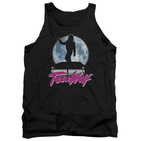 Teen Wolf Moonlight Surf Adult Tank Top Black