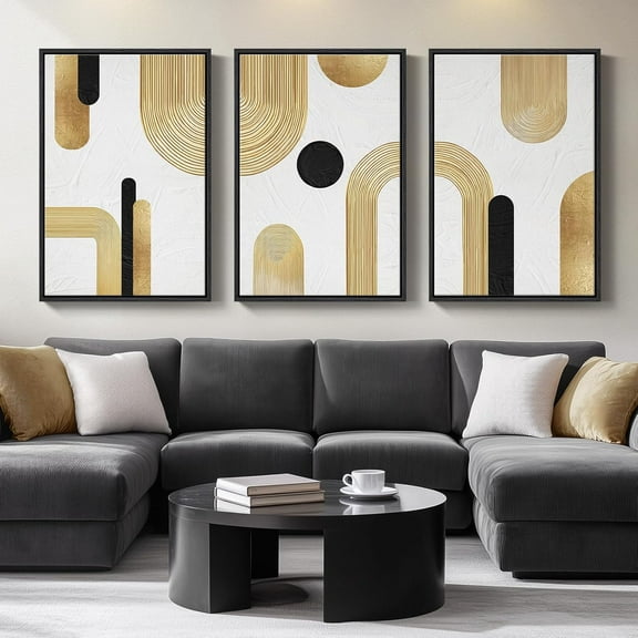 Neutral Singg Wall Art for Living Room, 3 Piece Modern Canvas Prints Paintings Artwork for Walls-Tan Beige Brown Minimalist Pictures for Living Room Hallway Bedroom Wall Decor