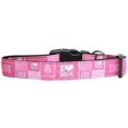thumbnail image 1 of I Heart Pink Nylon Cat Collar, 1 of 1
