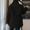 thumbnail image 7 of Ounisa Womens Puffer Slim Jackets Pullover Quilted Lightweight Jacket Long Sleeve Half Zip Up Coat with Pocket M-2XL, 7 of 7