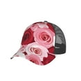 thumbnail image 6 of Lsque Rose Printed Trucker Hat - Baseball Cap for Men Women - Breathable Mesh Side, Adjustable Fit - for Casual Wear, 6 of 7