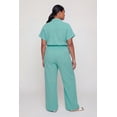 thumbnail image 4 of Women's Plus Size High Waisted Seersucker Wide Leg Pants, 4 of 4