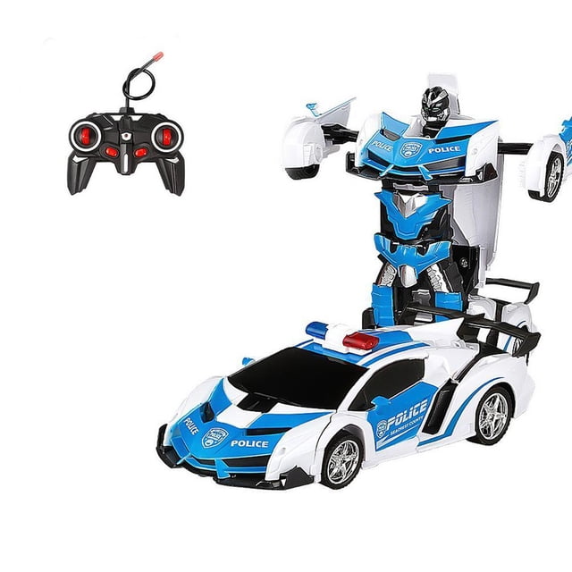 Coche De Control Remoto 2 En 1, Coche Robot De Deformación, Juego De Juguetes Educativos Para Niños, Coche De Carreras Eléctrico Con Control Remoto seitruly EL018120-03