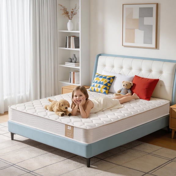 Actoroom 6 inch Twin Size Innerspring Mattress in a Box, Medium Firm, CertiPUR-US Certified