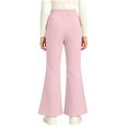 thumbnail image 6 of Spazoro Girls Flare Pants with Pockets, Elastic Waist Loose Fit Stretchy Solid Color Flare Leg Warm Casual Trousers for Daily Wear Pink Size 10, 6 of 8