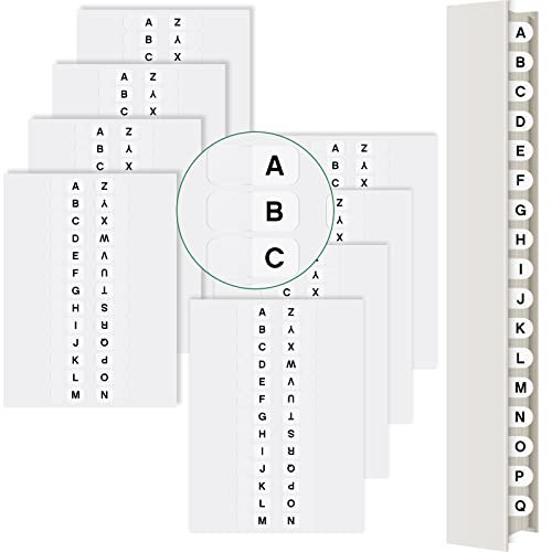 Permanent Alphabetical Tab Indexes Self Adhesive Page Tabs Small Tabs for Notebooks AZ Index