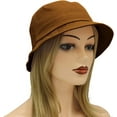 thumbnail image 5 of Unisex Cotton Packable Bucket Hat Sun Hat Plain Colors for Men Women, 5 of 5