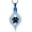 Blue, variant on The Eye of My Heart Urn Necklace Keepsake Cat Paw Print Memorial Urn Jewelry Memorial Cremation Jewelry for Ashes