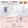 thumbnail image 2 of Costway 18000 BTU Mini Split Air Conditioner & Heater 19 SEER2 1250 Sq. Ft Coverage, 2 of 10