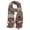 Beige, variant on Women's Long Multicolored Warm Cable Knit Shawl Wrap Tassel Scarf-Black/Grey