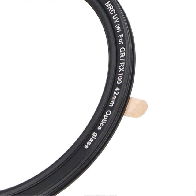 Camera UV Filter, Slim and Lightweight, High Light Transmission, Low Reflectivity, 42mm UV Protection, for Ricoh GR3, GR3X, GR2 Camera Lens