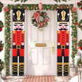 thumbnail image 2 of Decoración navideña para puerta 2024, pancarta navideña de Papá Noel para puerta, adorno navideño colgante para el hogar, regalo de Año Nuevo 2025, 2 of 5