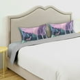 thumbnail image 3 of Yayeee Pillowcase Standard Size Set of 2 Satin Wrinkle Resistant Pillow Case, Green Night Deer, 3 of 7