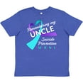 thumbnail image 3 of Inktastic Remembering My Uncle Suicide Prevention Awareness Youth T-Shirt, 3 of 5
