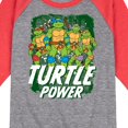 thumbnail image 3 of Teenage Mutant Ninja Turtles - Turtle Power - Toddler & Youth Raglan Graphic Tee, 3 of 6