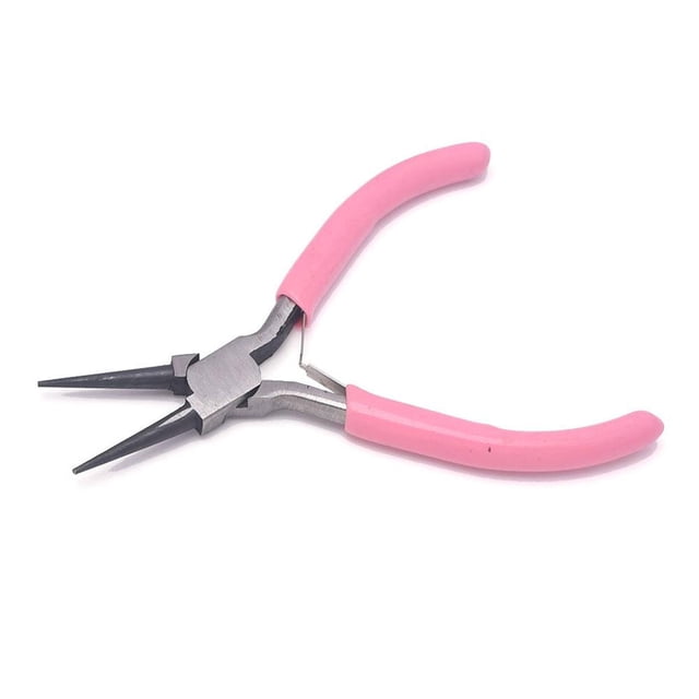 EZLIFE Alicates antideslizantes para joyería de color rosa para la producción de joyas de bricolaje. L9D7 de Y0H3