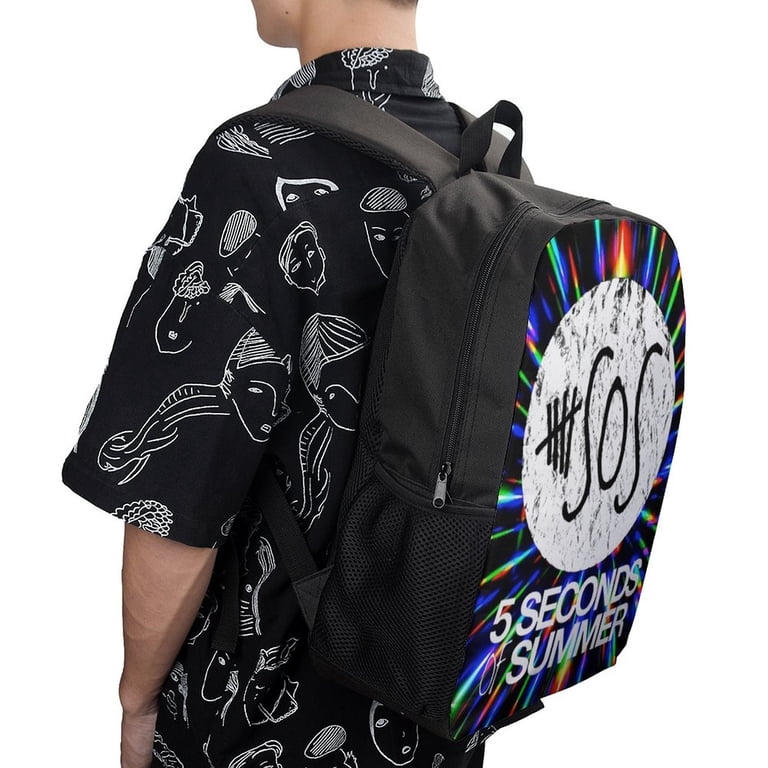 5 Seconds of Summer 5Sos Backpack 17 Inch Shoulder Bag Sturdy 