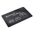 thumbnail image 1 of Area Rug Door Mats Exterior And Interior Door Mat, Absorbent Mat Black Gray, Easy-to-Clean Non-Slip Entrance Mat With Rubber Coating 40x60, 1 of 7