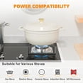 thumbnail image 2 of ROVSUN 6 Quart Enameled Cast Iron Dutch Oven with Lid, Dual Handles, Oven Safe up to 500°F or on Stovetop, Compatible for Braising, Stews, Roasting, Bread Baking- Sage Green, 2 of 9
