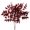Rouge Foncé, variante sur YAOMOBB Décoration d'Automne Faible Entretien Feuilles d'Érable Artificielles Réalistes Non Décolorantes Décoration d'Automne