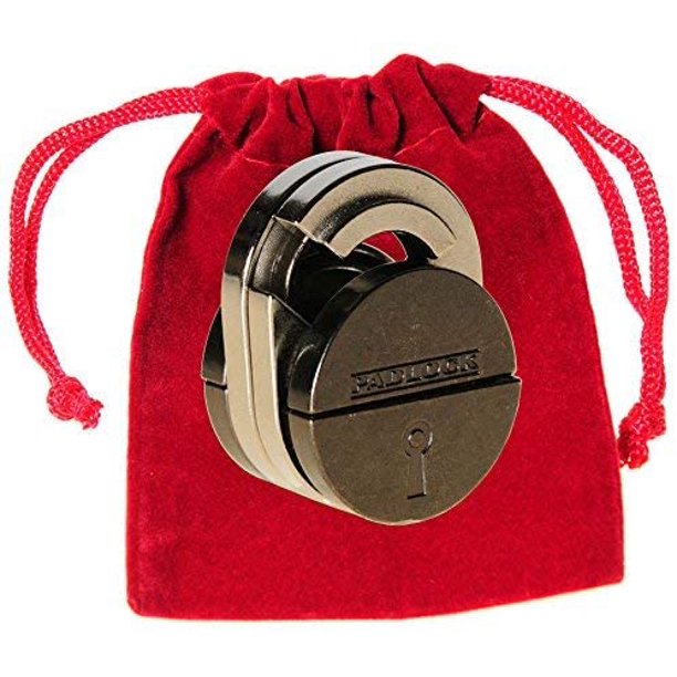PADLOCK Hanayama Cast Metal Brain Teaser Puzzle _ Level 5 Difficulty Rating