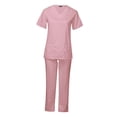 thumbnail image 2 of Uniforme de enfermería transpirable, conjunto de pantalones superiores, trajes suaves para mujeres para enfermería Zulema Pantalones superiores, 2 of 8