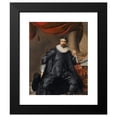 thumbnail image 2 of Thomas de Keyser 12x14 Black Modern Framed Museum Art Print Titled - Portrait of a Man (1631), 2 of 5