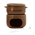 thumbnail image 1 of Mini olla para fondue de queso con calentador de , ideal para regalar, set de fondue de chocolate para dulces, fondue de queso, fiestas y N, 1 of 9