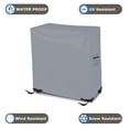 thumbnail image 7 of Cooler Cover 18 Oz Waterproof - Rolling Cart Cover 100% Weather Resistant with Air Pockets & Drawstrap for Snug Fit (36" H x 44" W x 23" D, Grey), 7 of 7