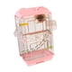 thumbnail image 1 of Jaula para pájaros Jaula para pájaros Acrílico transparente Grande con soporte Accesorios Jaula para loros rosa, 1 of 9