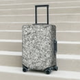 thumbnail image 5 of Yiaed Silver Glitter Print Travel Luggage Cover Suitcase Protector Fits 18-32 Inch Luggage Wheel Covers Patterned Elastic Luggage Anti-scratch（No luggage）-, 5 of 5