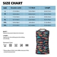 thumbnail image 5 of Lsque Colorful Fish Print Men's Cotton Blend Sleeveless Muscle Shirts (S-3XL)- Moisture Wicking, Odor Protection, UPF 30+,Medium, 5 of 8