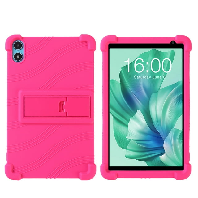 For Teclast P85T 8.0inch Case Tablet Shockproof Cover Teclast Android 13 Tablet Kids Soft Silicon Stand Protective Shell Pink Teclast P85T
