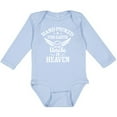 thumbnail image 3 of Inktastic Handpicked for Earth by My Uncle in Heaven with Angel Wings Boys or Girls Long Sleeve Baby Bodysuit, 3 of 5