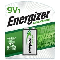 Energizer Recharge 9 Volt Battery (1 Pack), Rechargeable 9V Battery