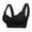 Black, variant on Women's Seamless Wireless Bra Ribbed Texture No Underwire Seamless Full Coverage T-Shirt Pullover Sleep Bra Comfortable Everyday Support Bralette Beige L