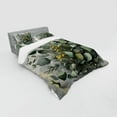 thumbnail image 2 of Ambesonne Eucalyptus Leaves Bedding Set 4 Pcs, Love of Nature, Queen, Mustard and Reseda Green, 2 of 2