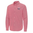 thumbnail image 2 of Men's Antigua Red Minnesota Twins Porter Woven Long Sleeve Button-Down Shirt, 2 of 3