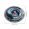 thumbnail image 3 of Christmas Rugs, 3D Rugs Optical Illusion Christmas,Soft Non-Slip Washable, Round Floor Carpet For Porch Holiday Entryway Living Room Deco, 3 of 6