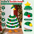 thumbnail image 3 of KuKeDi 2-Piece 23 inch Porch Goose Outfit, Christmas Tree Dress and Star Hat for Goose Statue, 3 of 7