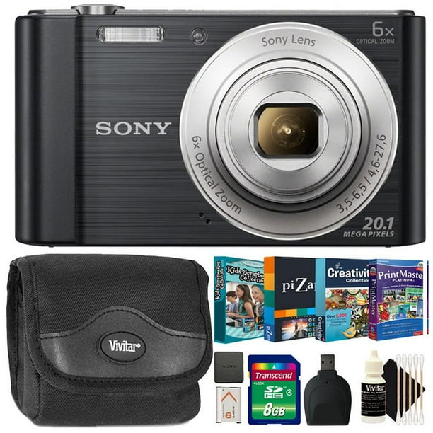 Sony Cybershot DSCW810 20.1MP Digital Camera 6x Optical Zoom with