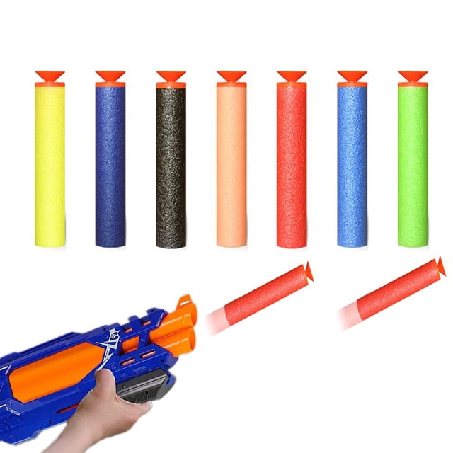 100 piezas de 7,2 cm de EVA suave con ventosa para cabeza de repuesto, dardos suaves para exteriores, juguetes para niños, regalos